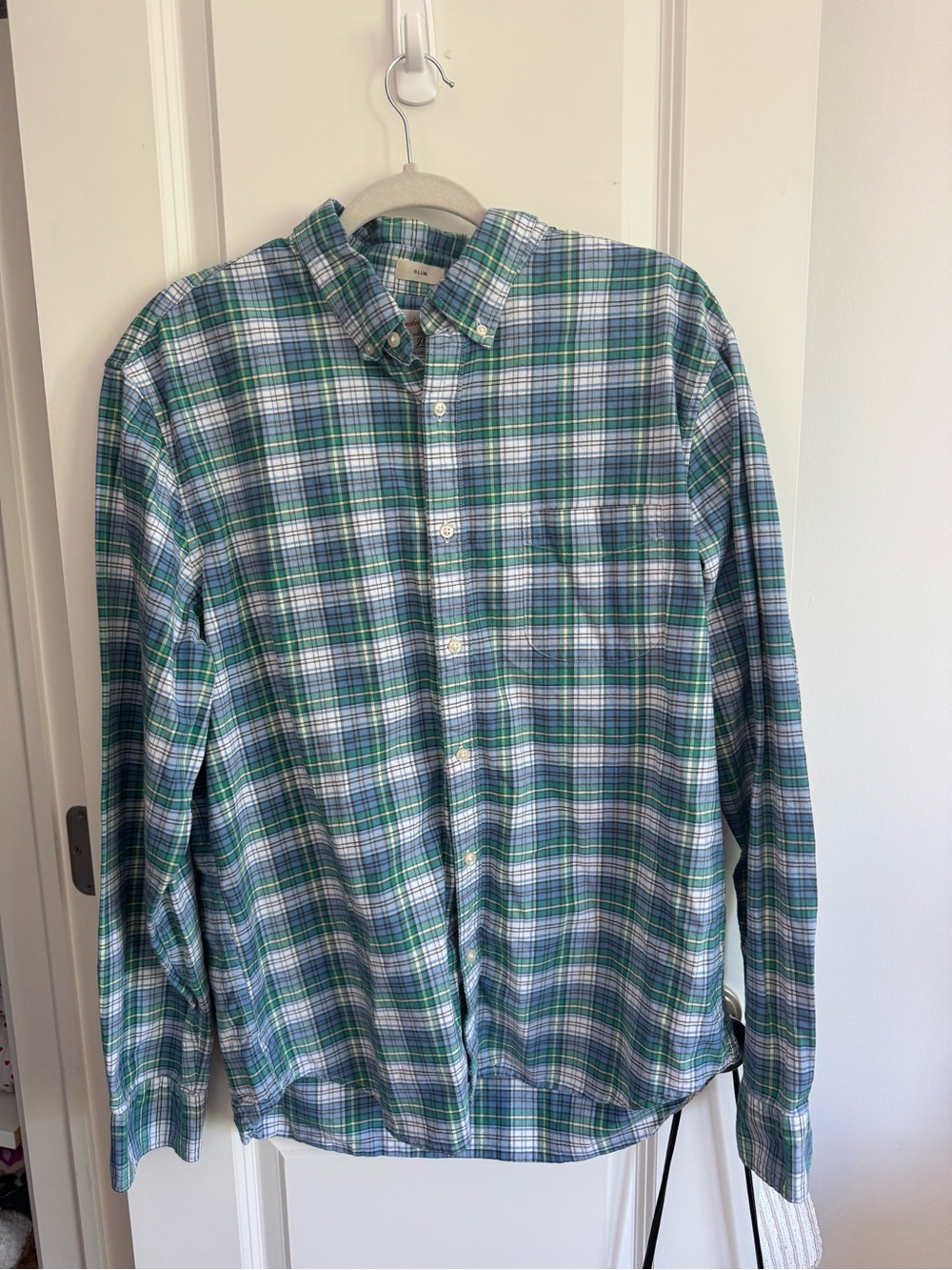 J.Crew Green & Blue Plaid Button-Down Shirt